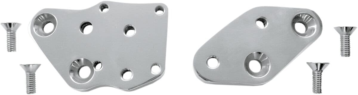 Kick-Back Adapter Plates Silver