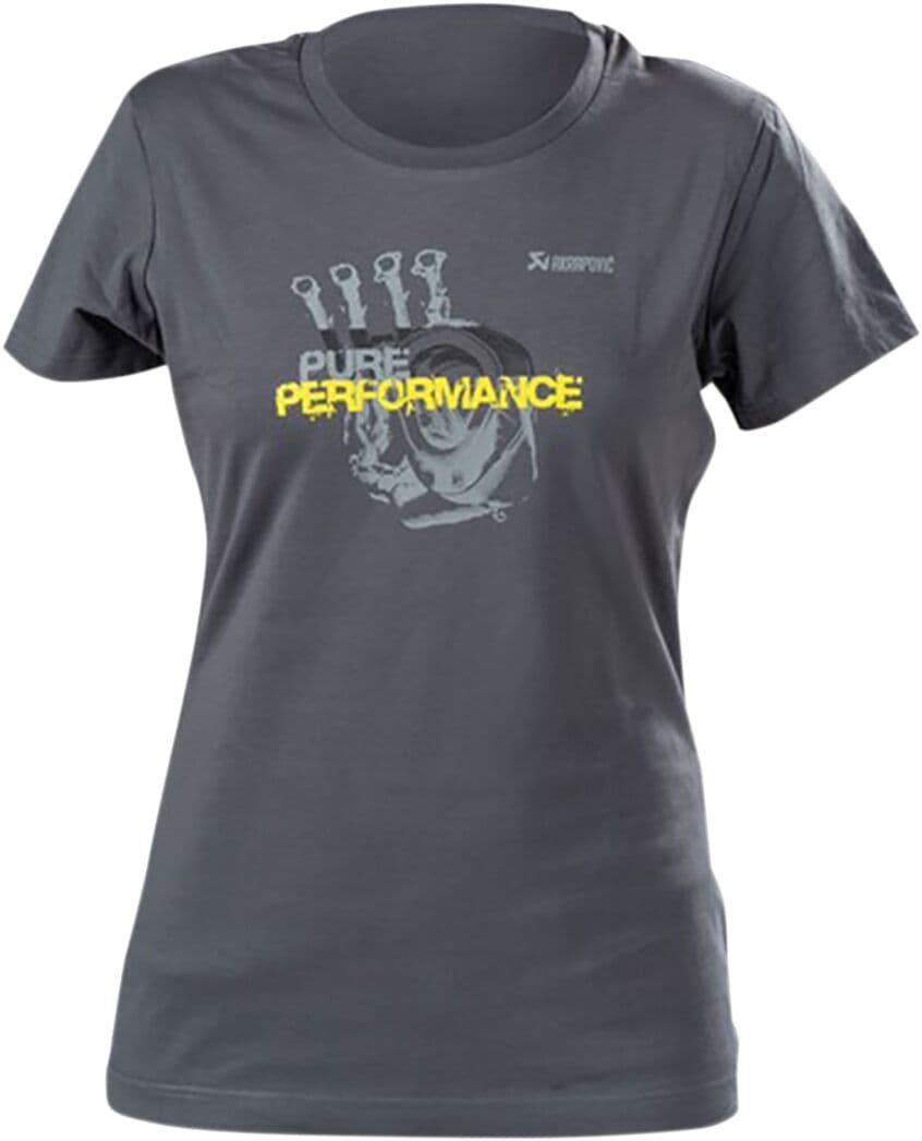 Women's Pure Performance T-Shirt Charcoal| Gray| Yellow