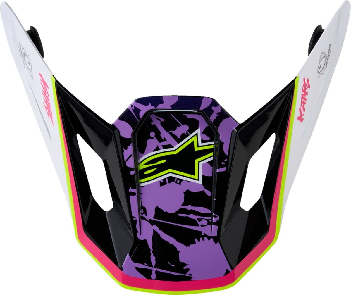 SM7 Helmet Visor Pink Purple White