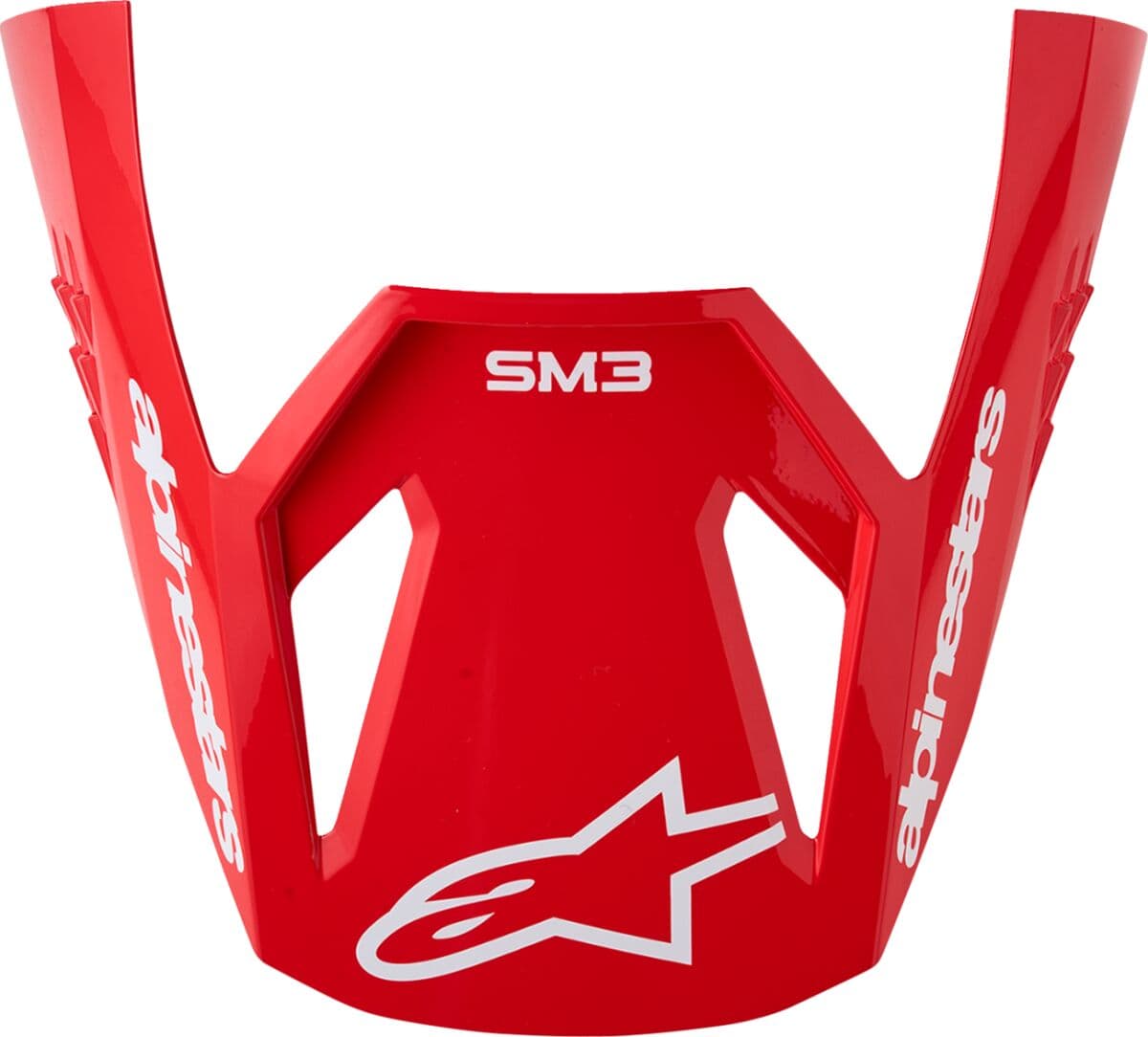 SM3 Helmet Visor Red White