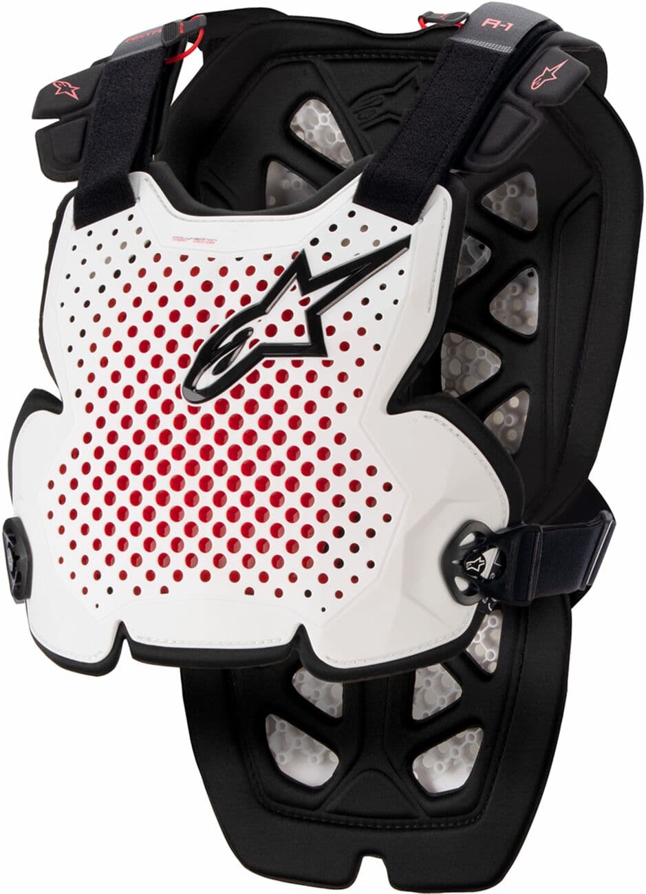 A-1 Pro Chest Guard Black| White