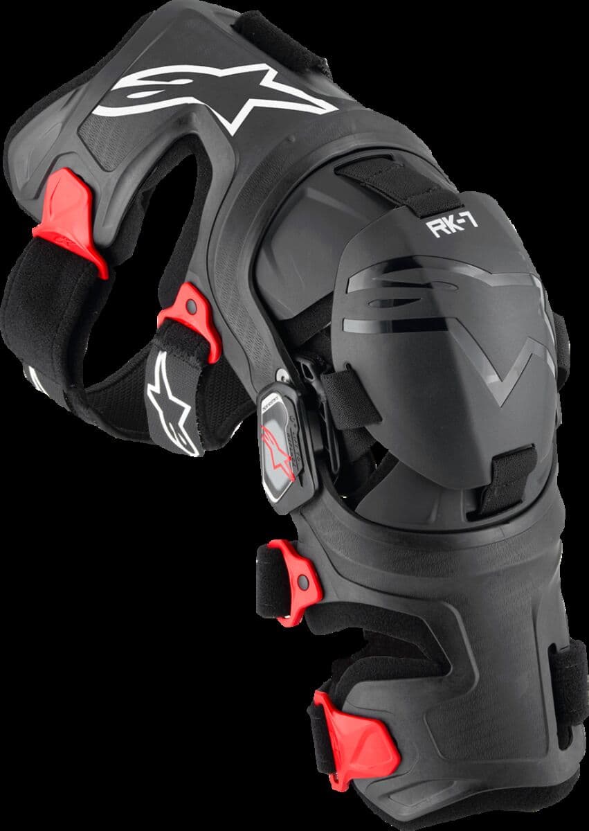 RK-7 Plasma Knee Braces Black| Red
