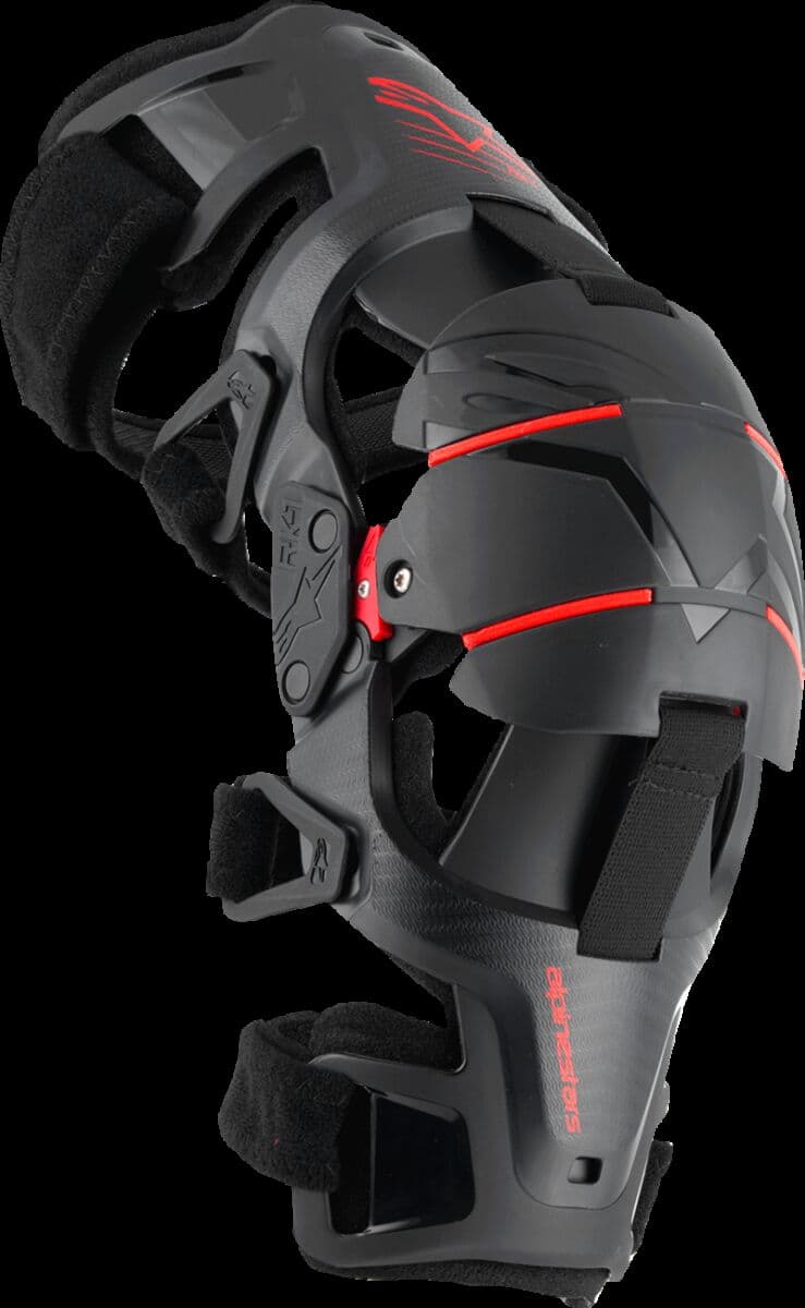 RK-1 Plasma Knee Braces Black| Red