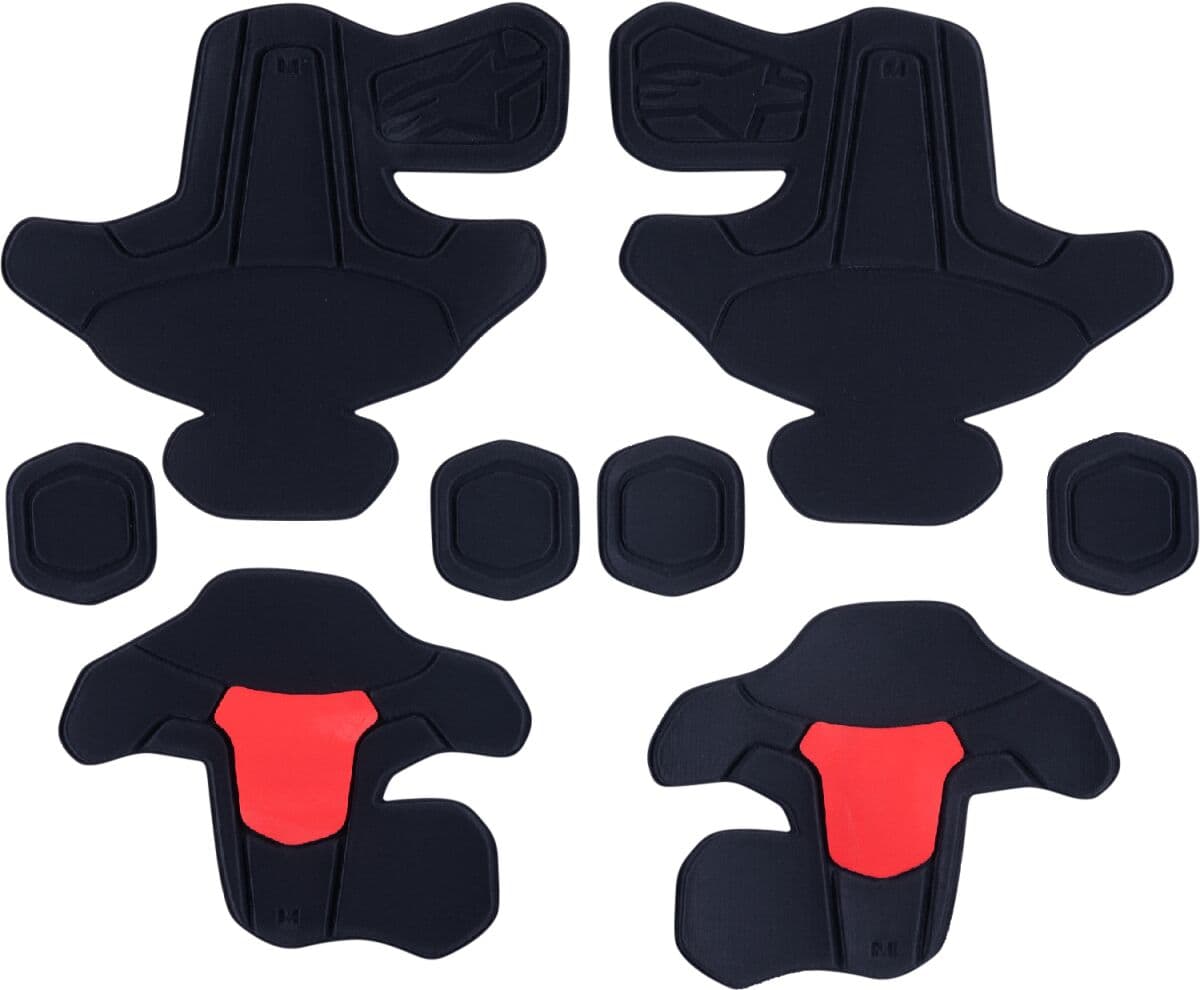 RK-7 PLASMA Frame & Hinge Padding Replacement Set Black| Red