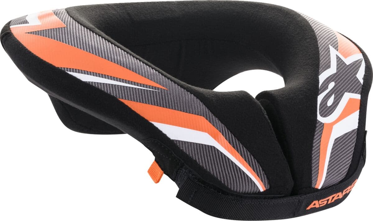Youth Sequence Neck Roll Black| Orange