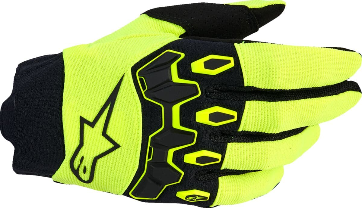 Youth Full Bore V2 Gloves Black| Yellow