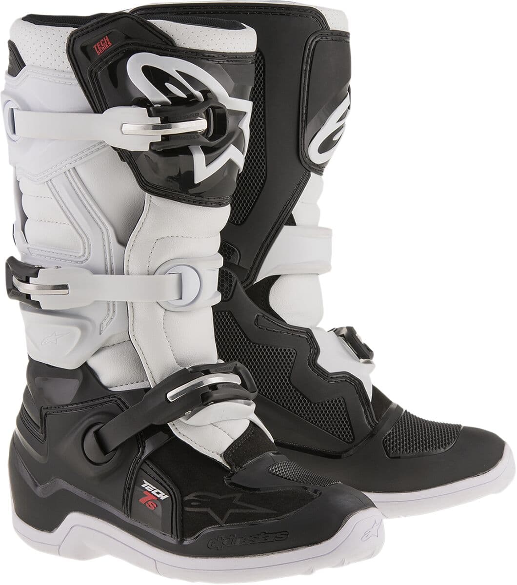 Youth Tech 7S Boots Black| White
