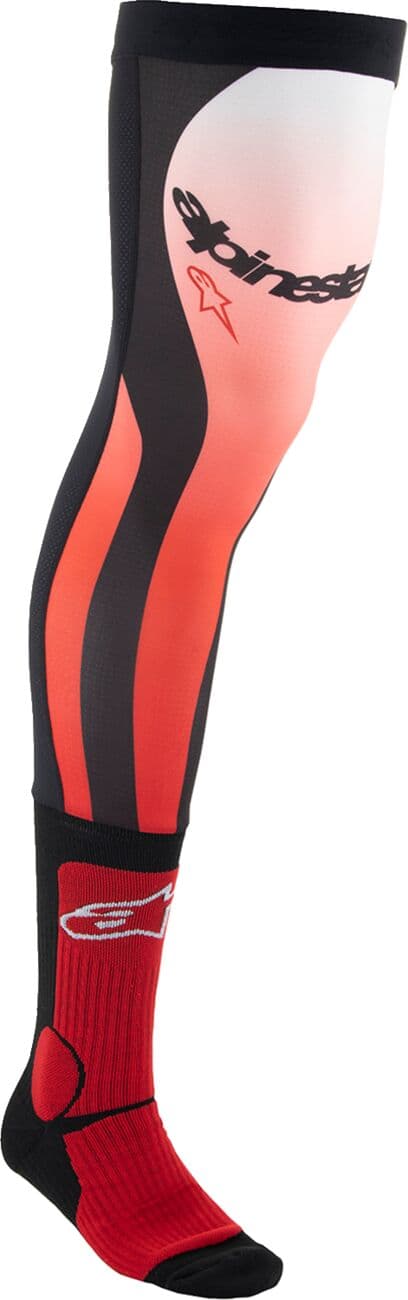 Knee Brace Socks Black| Red