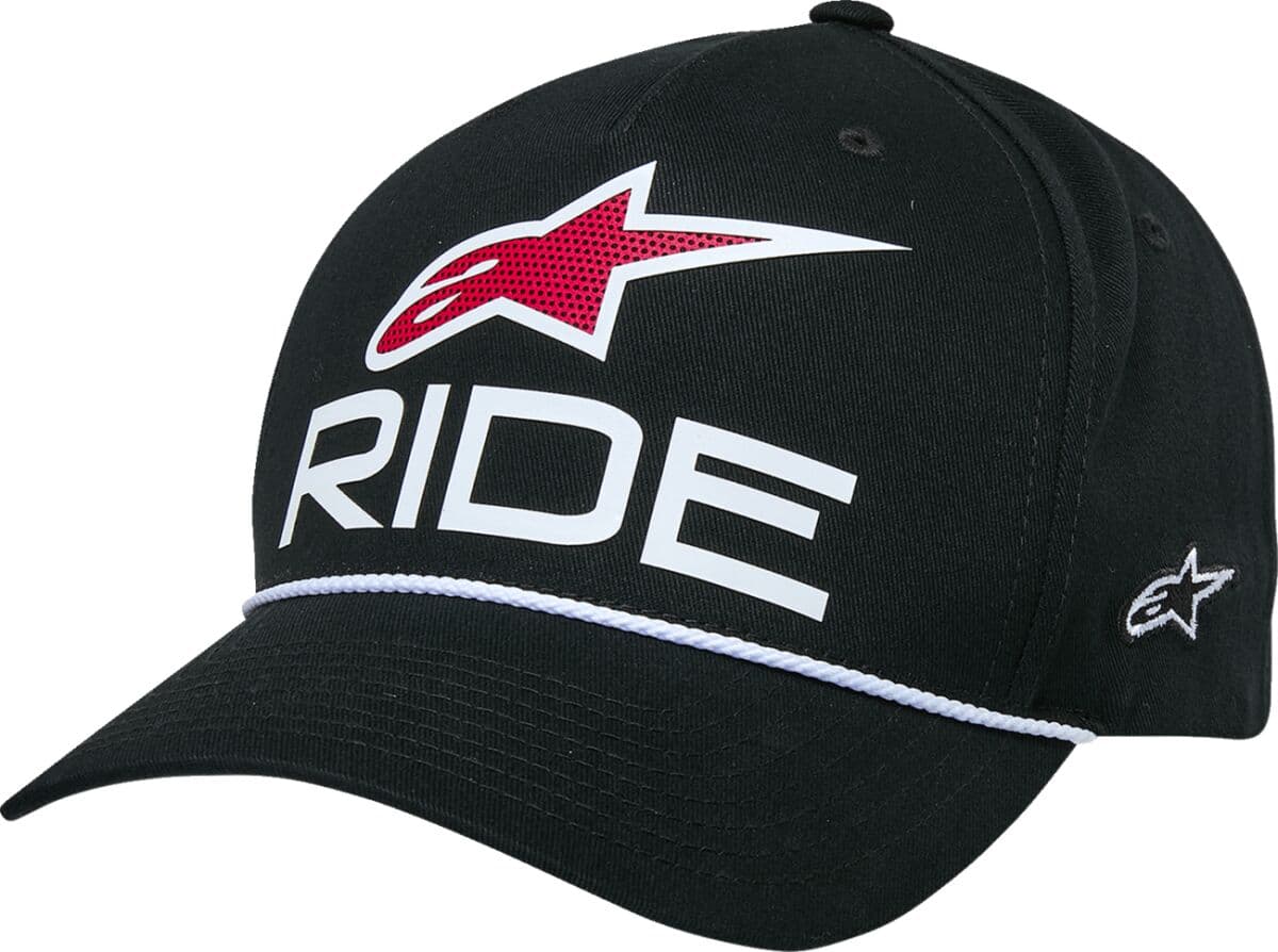 Ride Comp Curved Bill Snap Hat Black