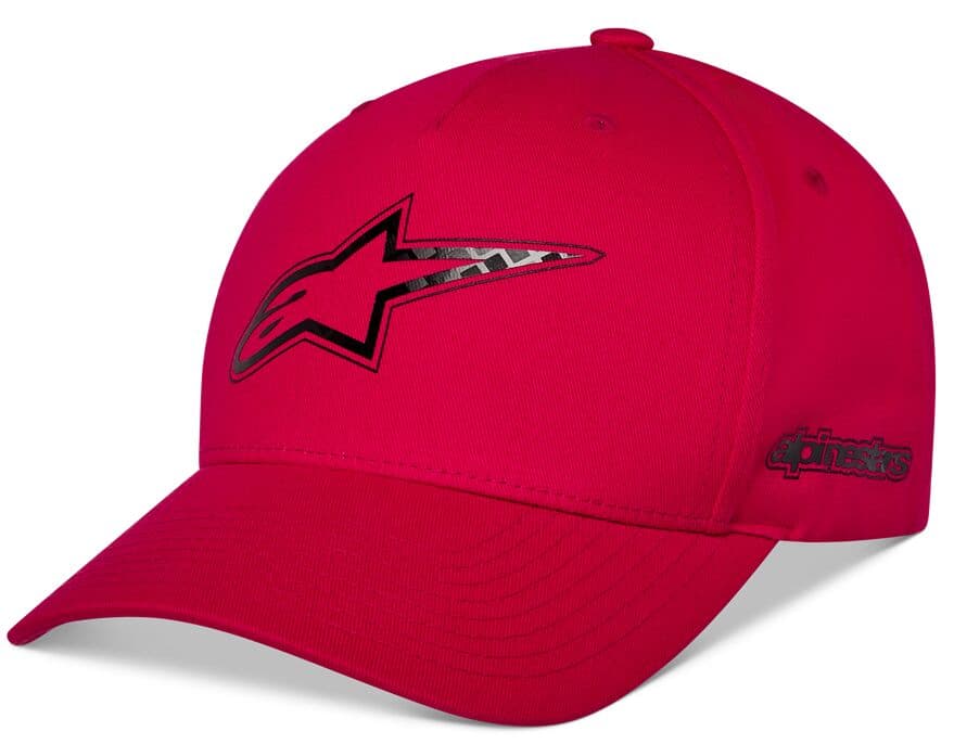 Carbon Fiber Snapback Hat Red