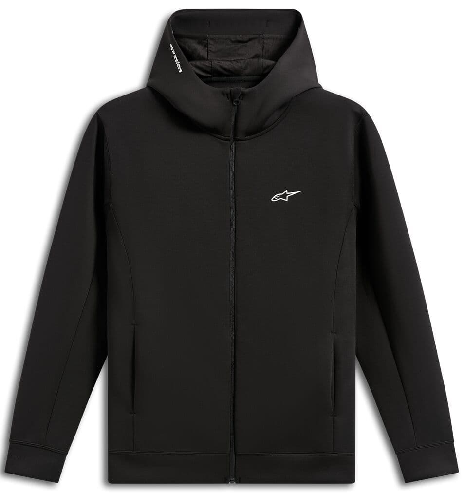 Double Face Cypher Zip Hoodie Black