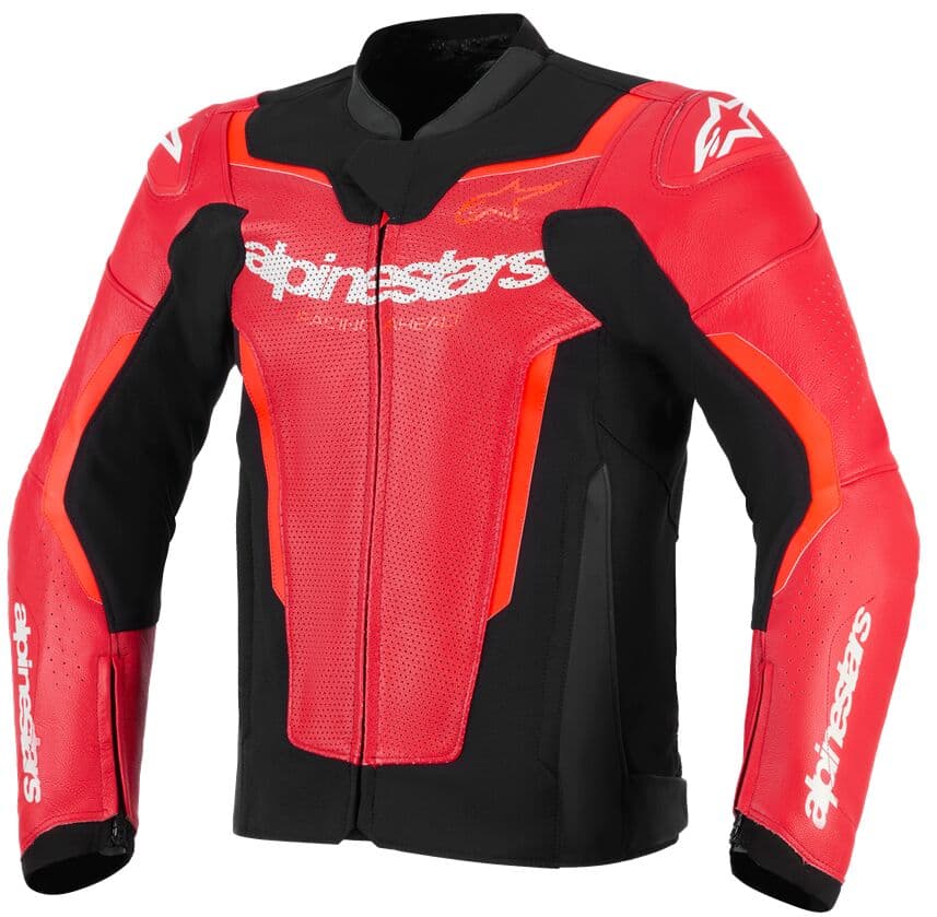 GP Force Airflow v2 Leather Jacket Red