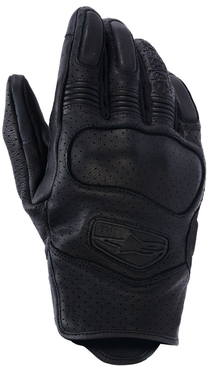 Mustang V3 Leather Gloves Black