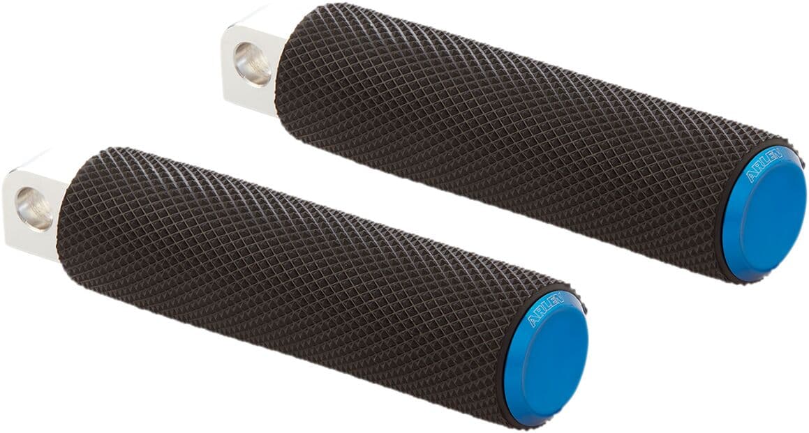 M-Eight Fusion Foot Pegs Black| Blue