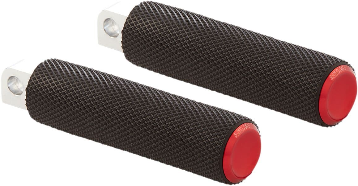 M-Eight Fusion Foot Pegs Black| Red
