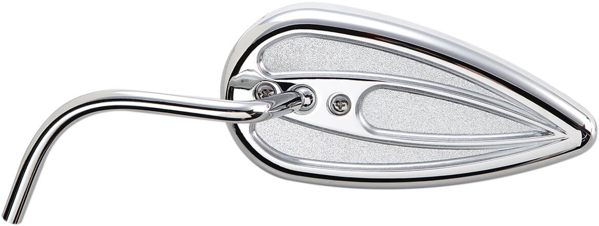 Teardrop Mirror with Steel Stem