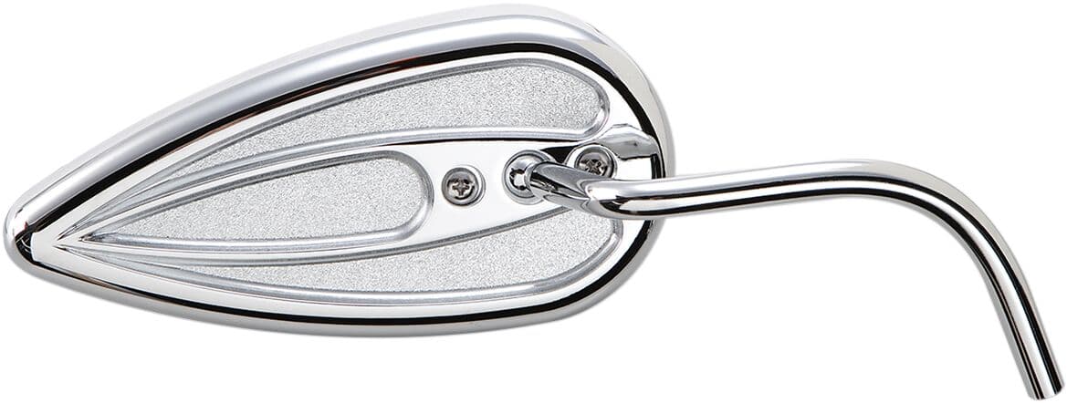 Teardrop Mirror with Steel Stem