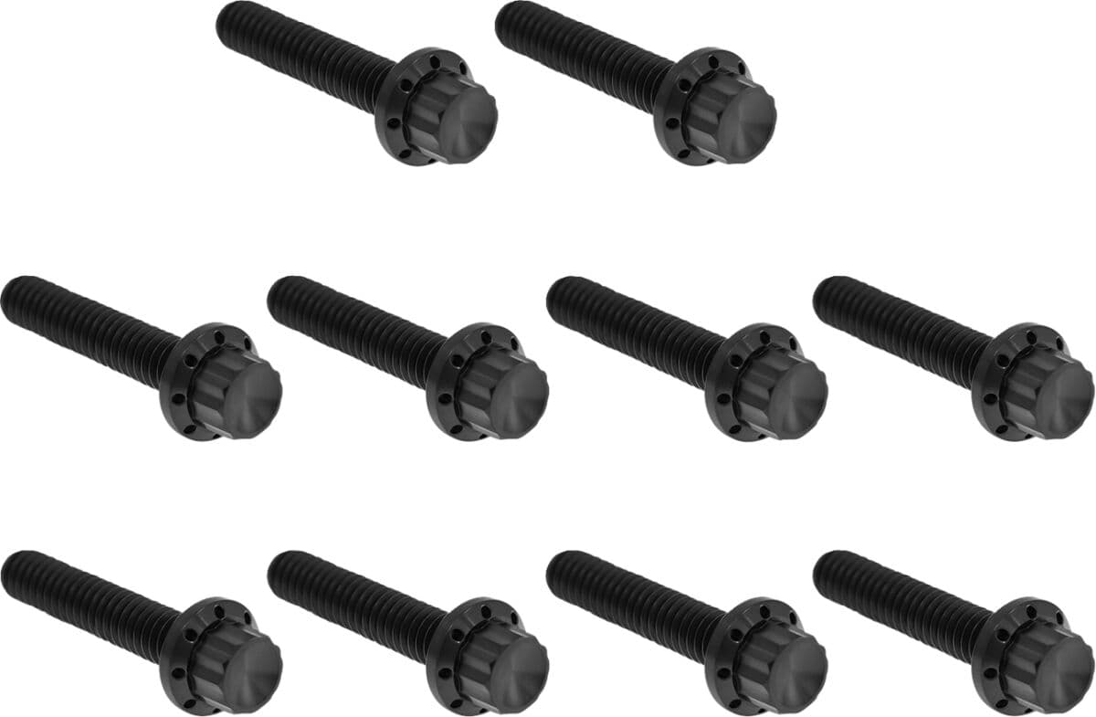 Cam Cover/Point Cover Titanium 12-Point Bolt Kit