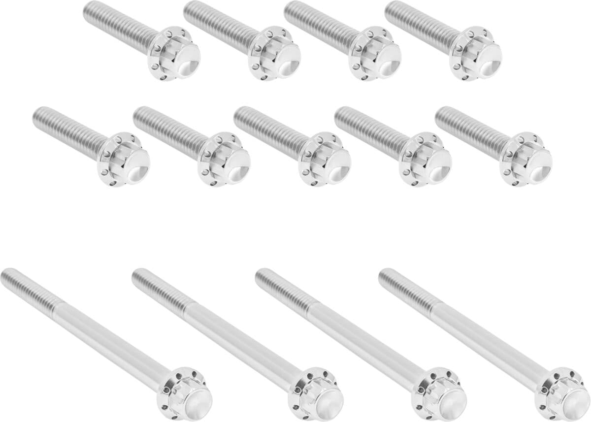 Outer Primary Cover Titanium 12-Point Bolt Kit