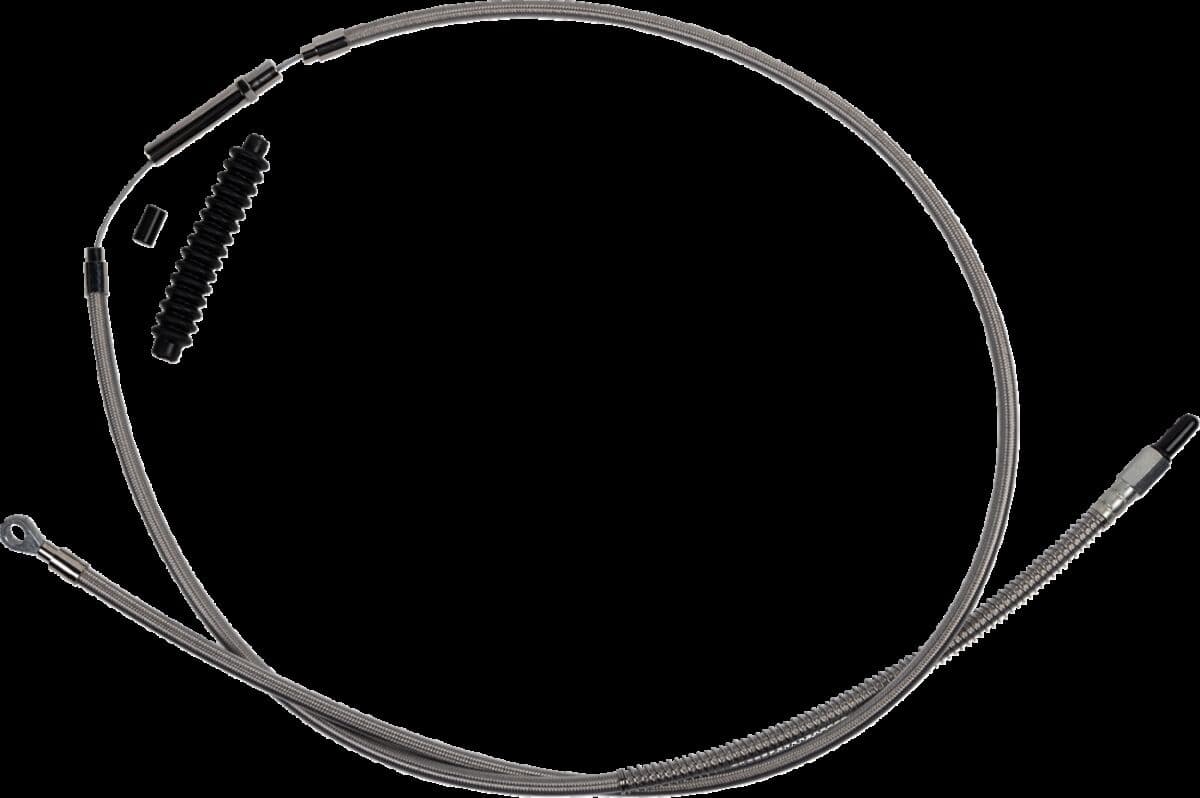 High-Efficiency Stainless Steel Clutch Cable for Harley-Davidson Silver