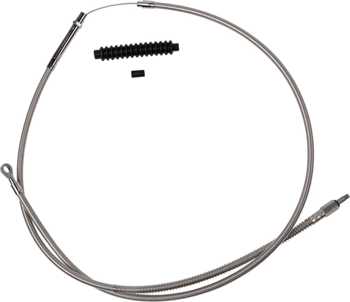 High-Efficiency Stainless Steel Clutch Cable for Harley-Davidson Silver