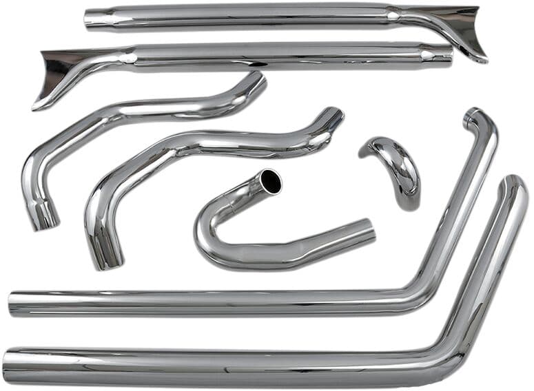 True Duals Exhaust System with Fishtail Mufflers