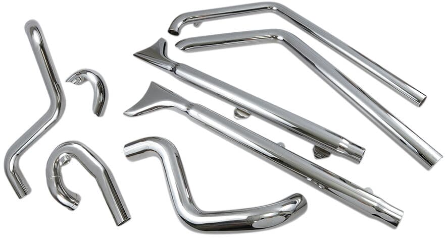 True Duals Exhaust System with Fishtail Mufflers