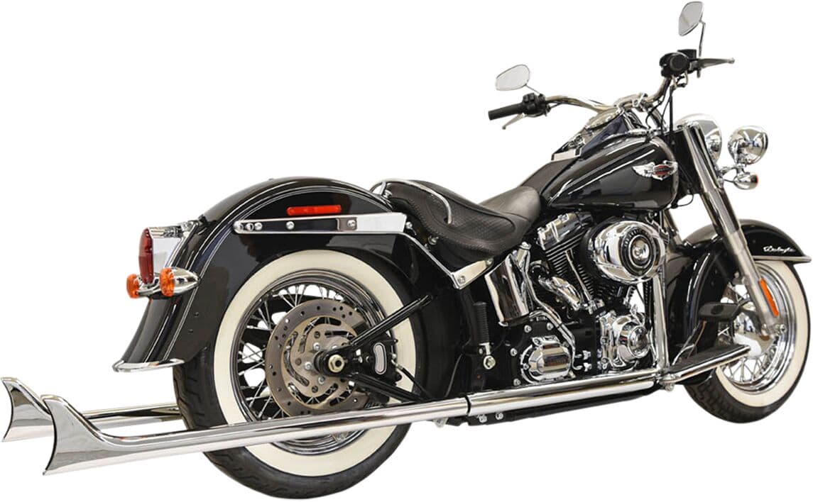 True Duals Exhaust System with Fishtail Mufflers