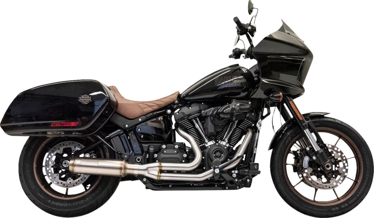 2-into-1 Stainless Exhaust System with 4" Super Bike Muffler