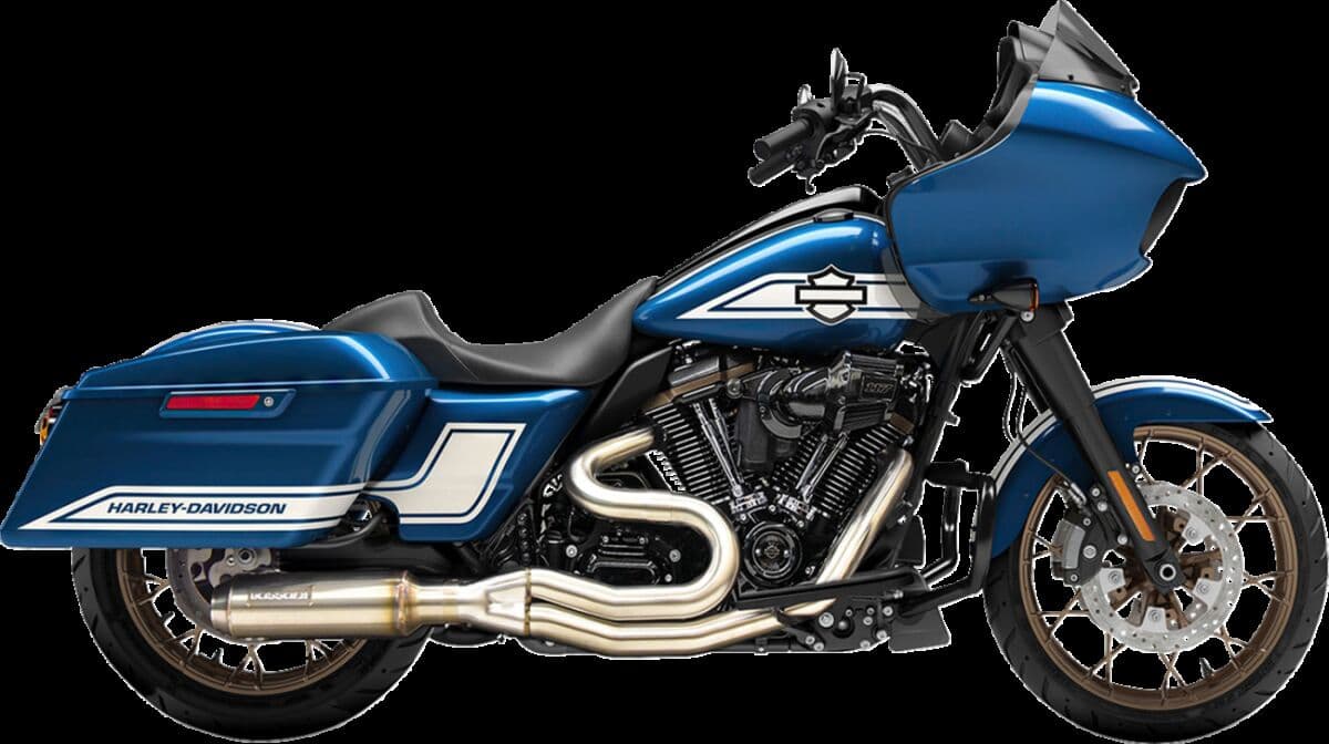 2-into-1 Mid-Length Exhaust System with Super Bike Muffler
