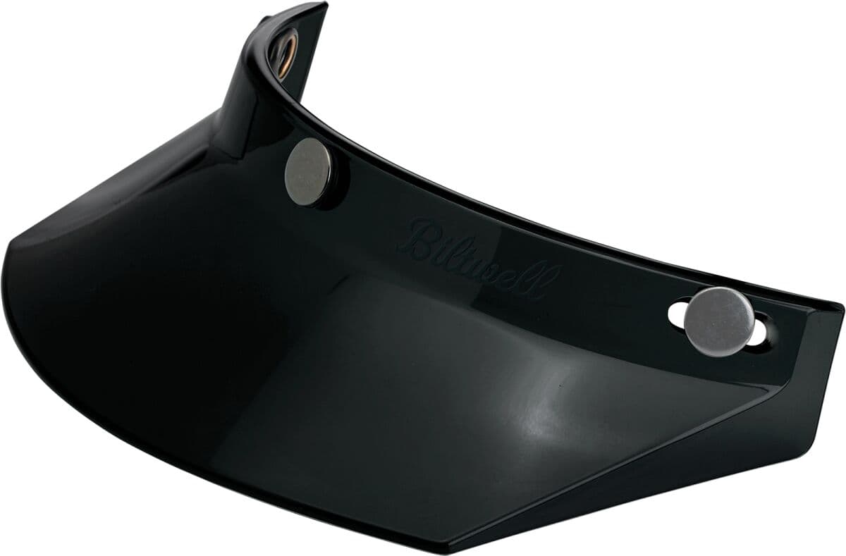 3-Snap Moto Helmet Visor Black