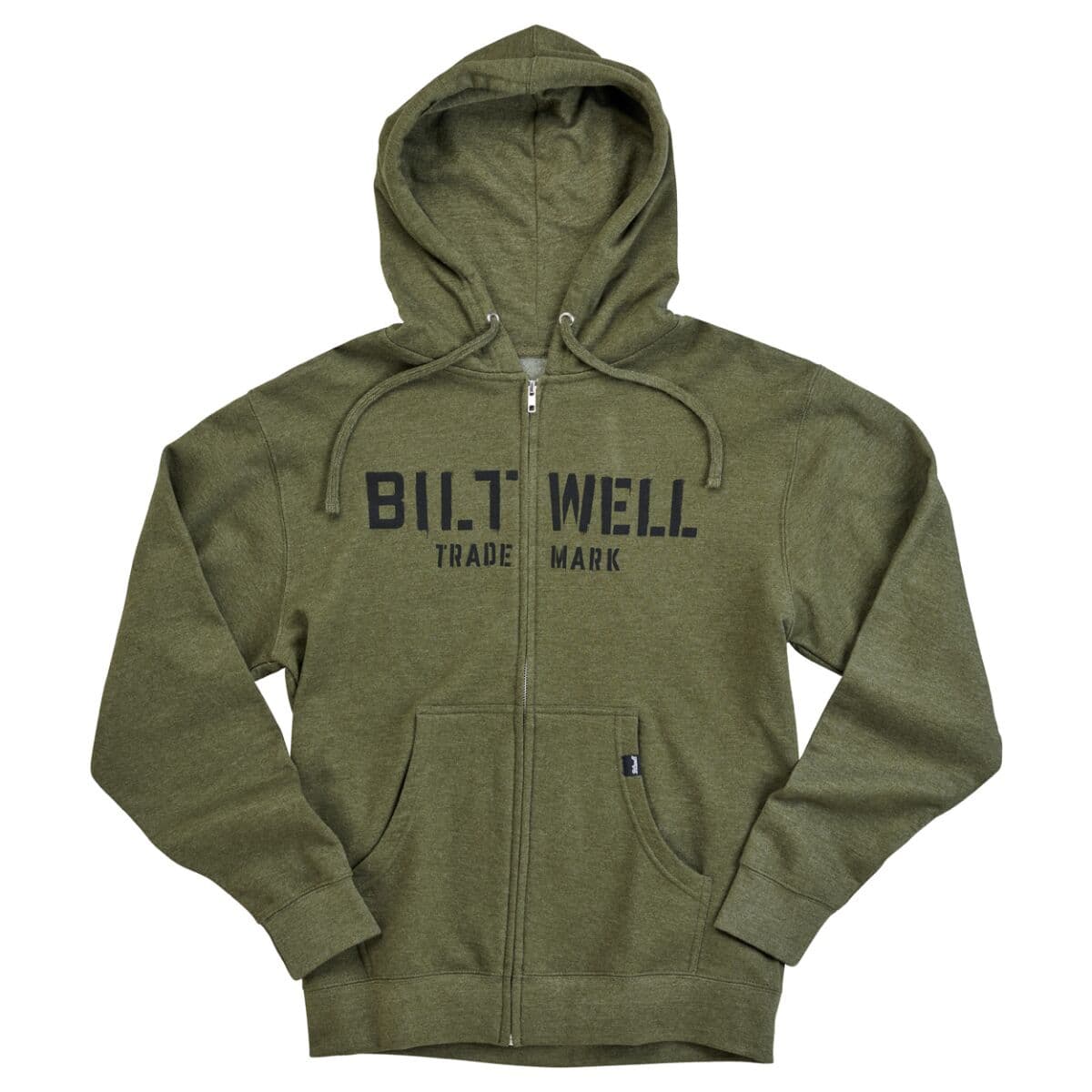 Stencil Zip Hoodie Green