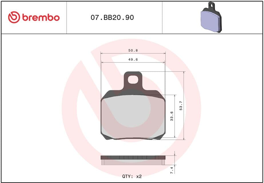 BRAKE PAD GENUINE SINTER PRIME LINE