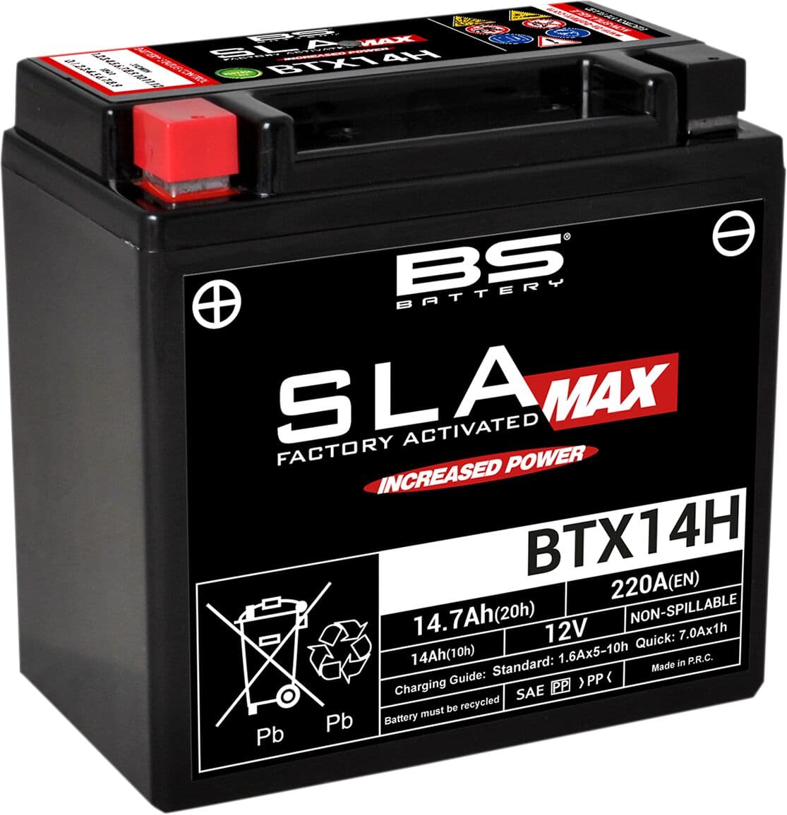 SLA MAX Factory- Activated AGM Maintenance-Free Battery