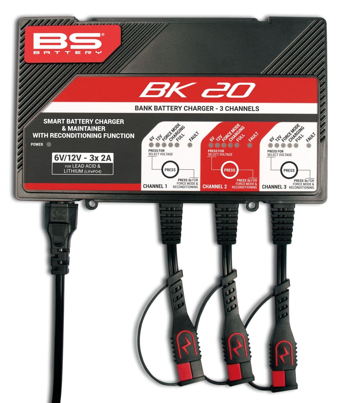 SMART Bank Battery Charger and Maintainer with Reconditioning Function