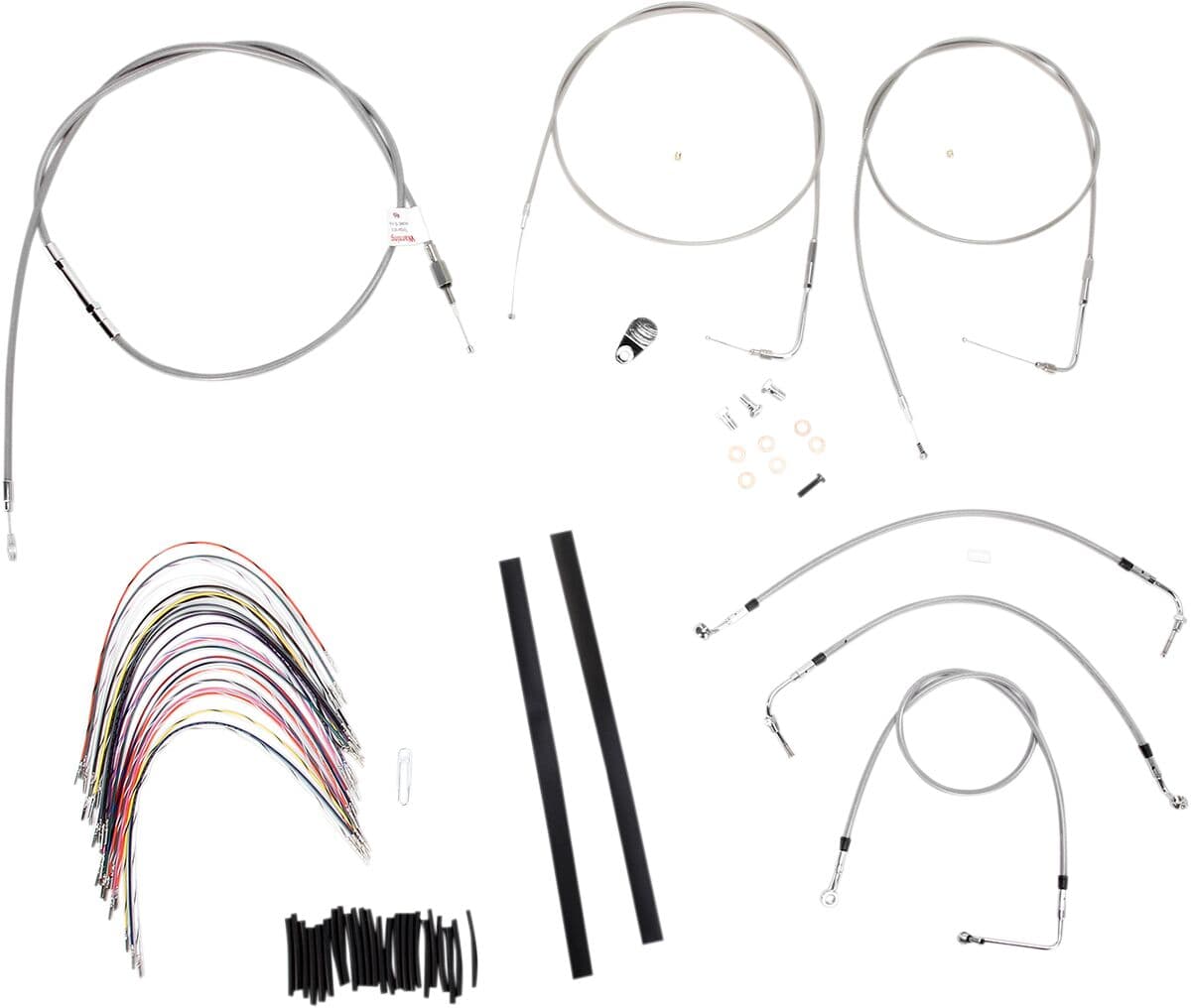 Complete Stainless Braided Handlebar Cable/Brake Line Kit