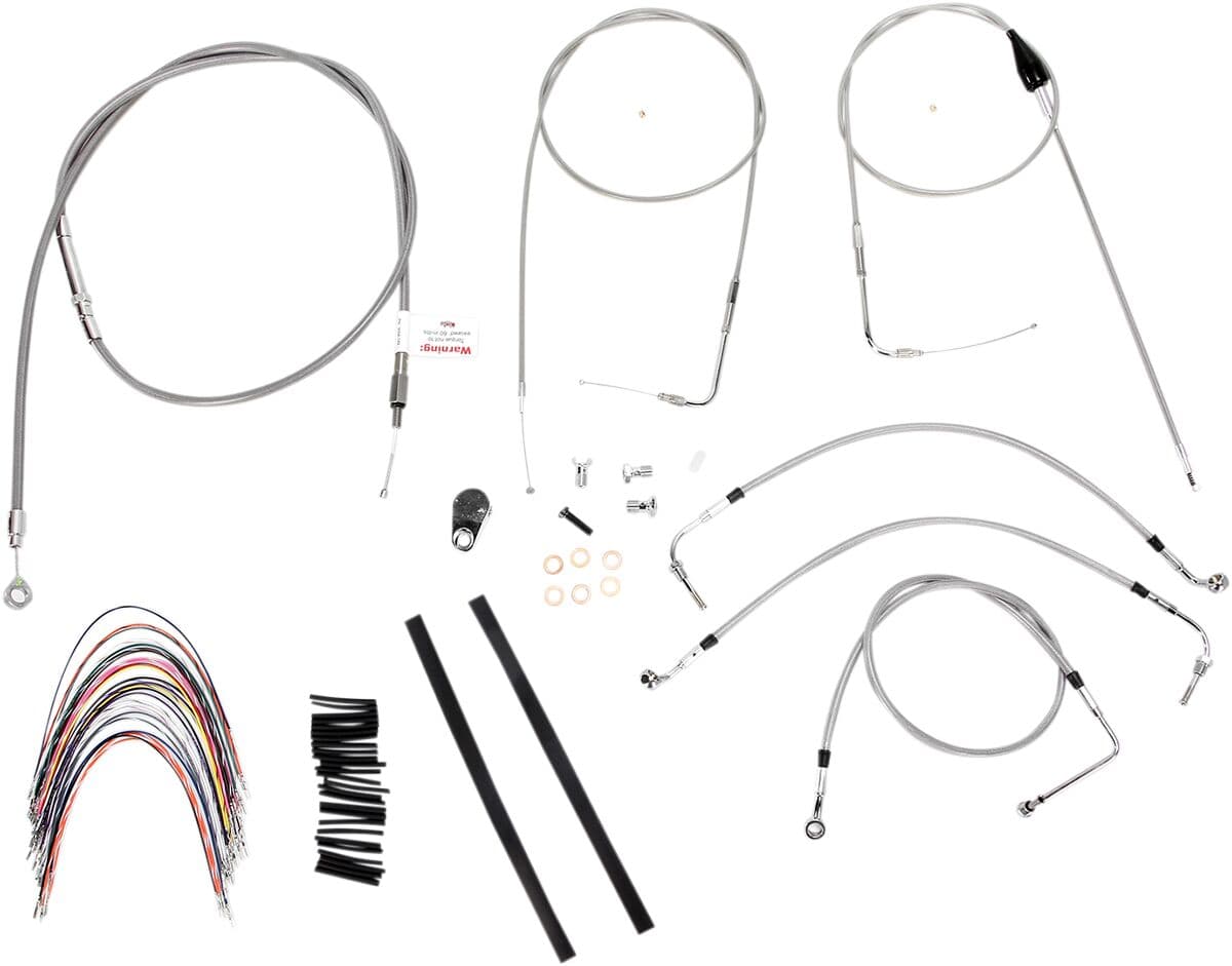 Complete Stainless Braided Handlebar Cable/Brake Line Kit