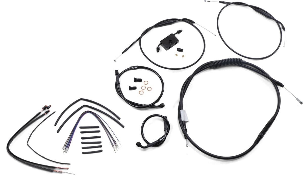 Extended Handlebar Cable and Brake Line Kit for Sportsters with ABS
