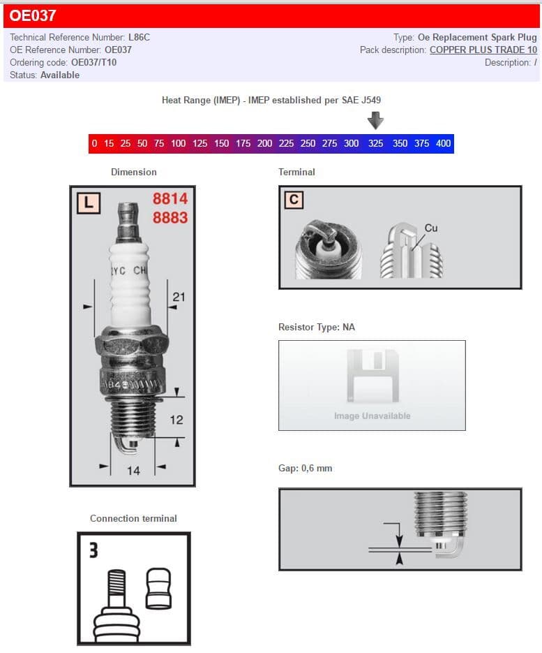 Champion Spark Plugs / Standard And Resistor Types