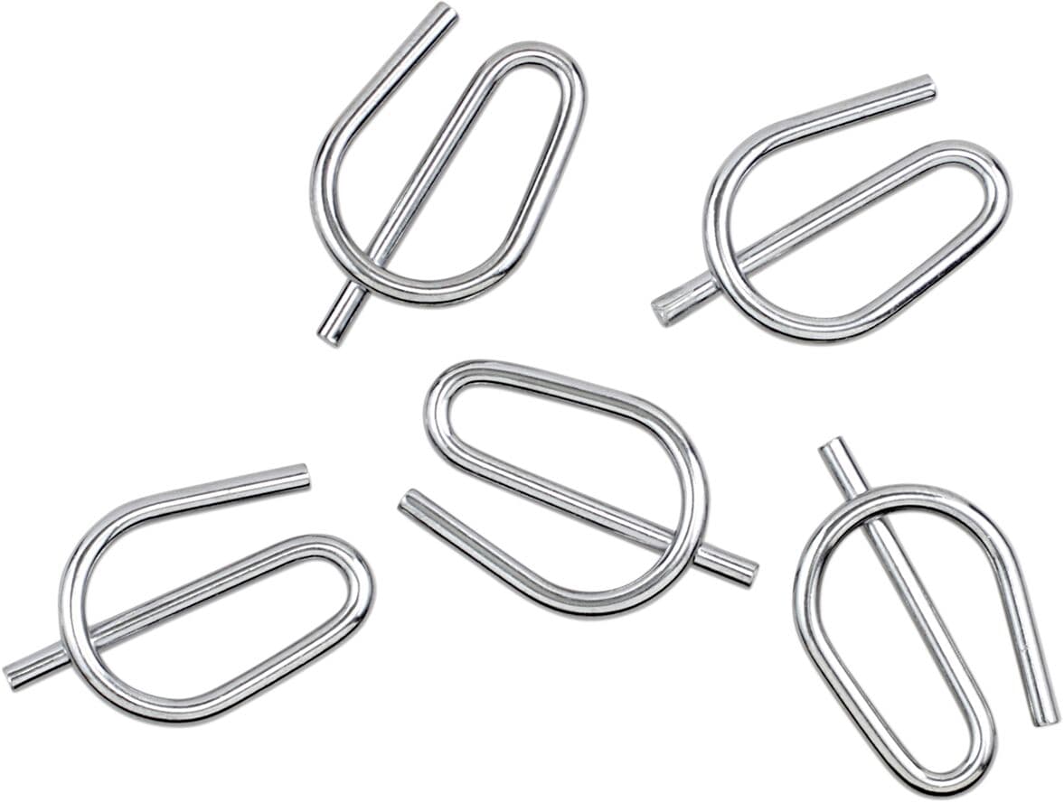 Chrome Rear Axle Nut Spring Clip