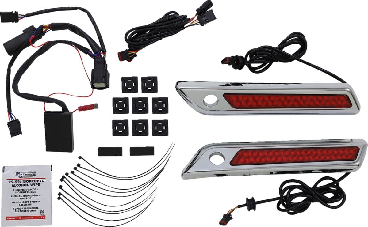 Saddlebag Latch Dual Color Accent Lights