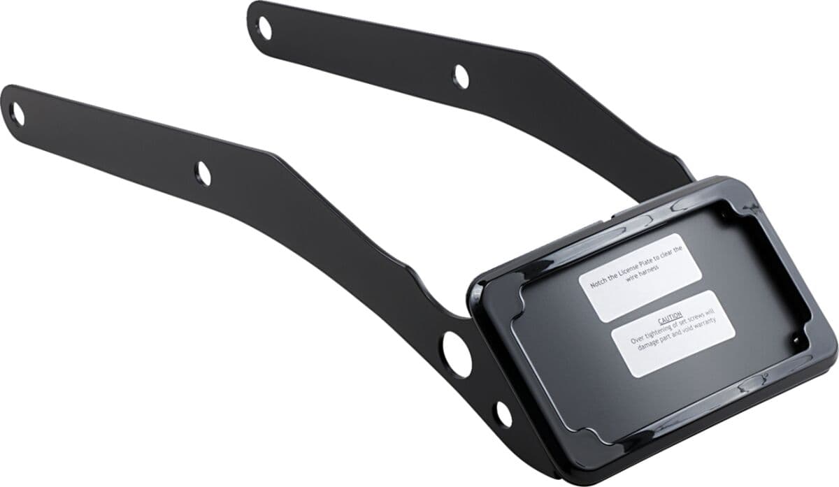 Curved License Mount with Frame