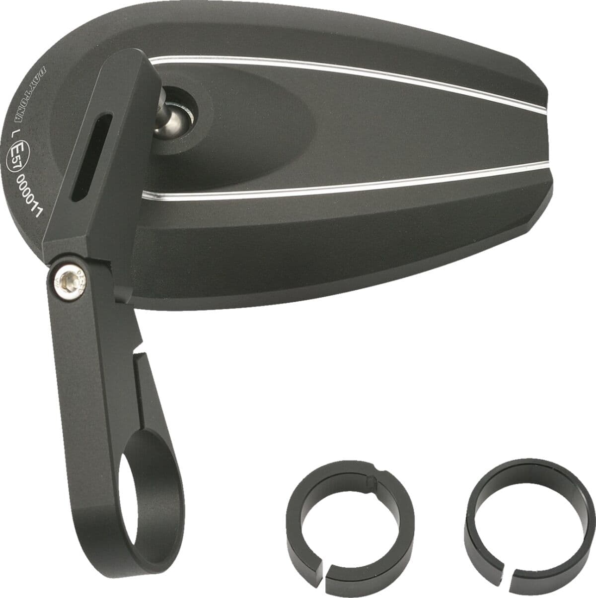 Bar End D-Mirror 6" Aluminium Type - U (Short)