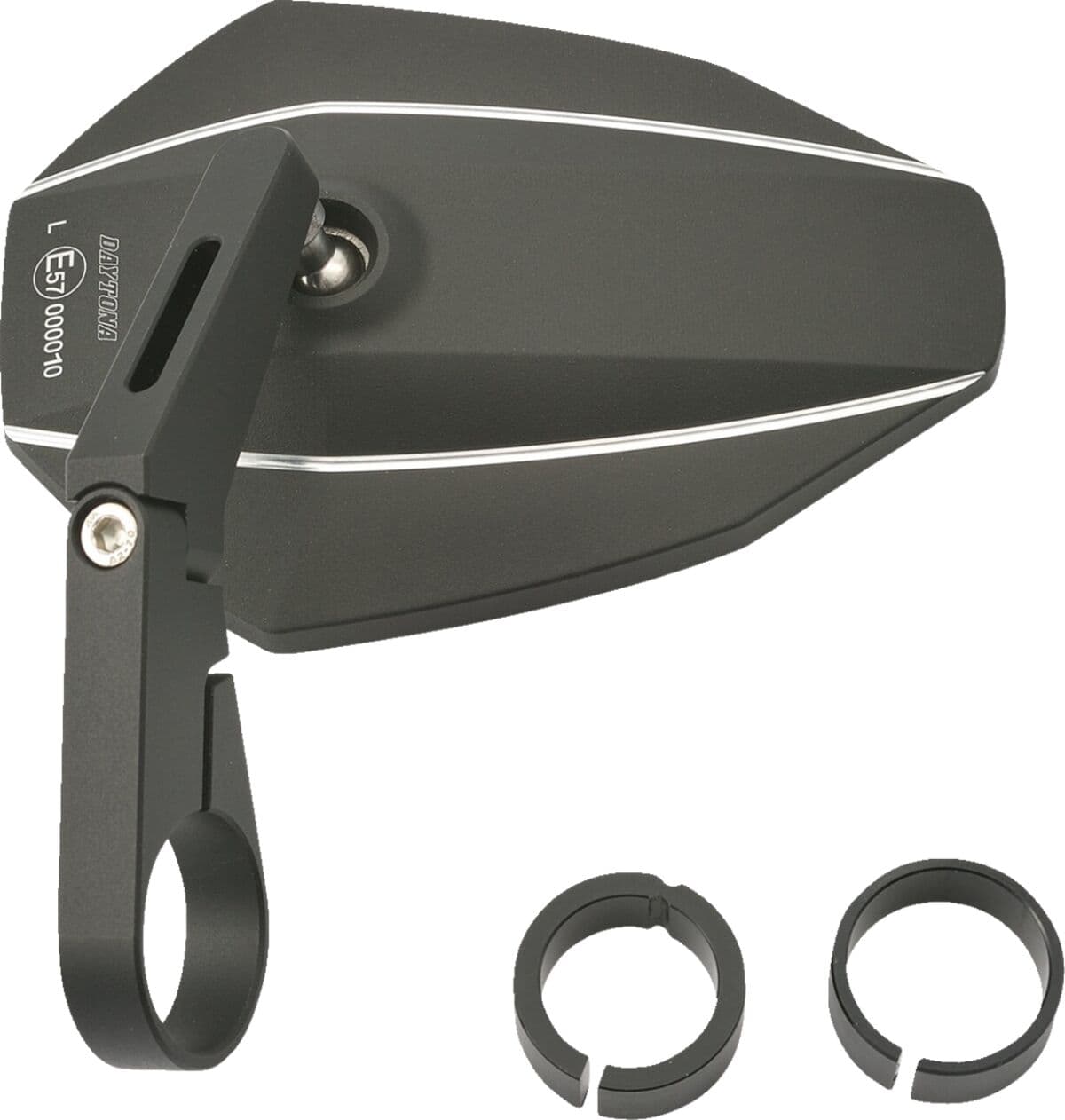 Bar End D-Mirror 7" Aluminium Type - K (Short)