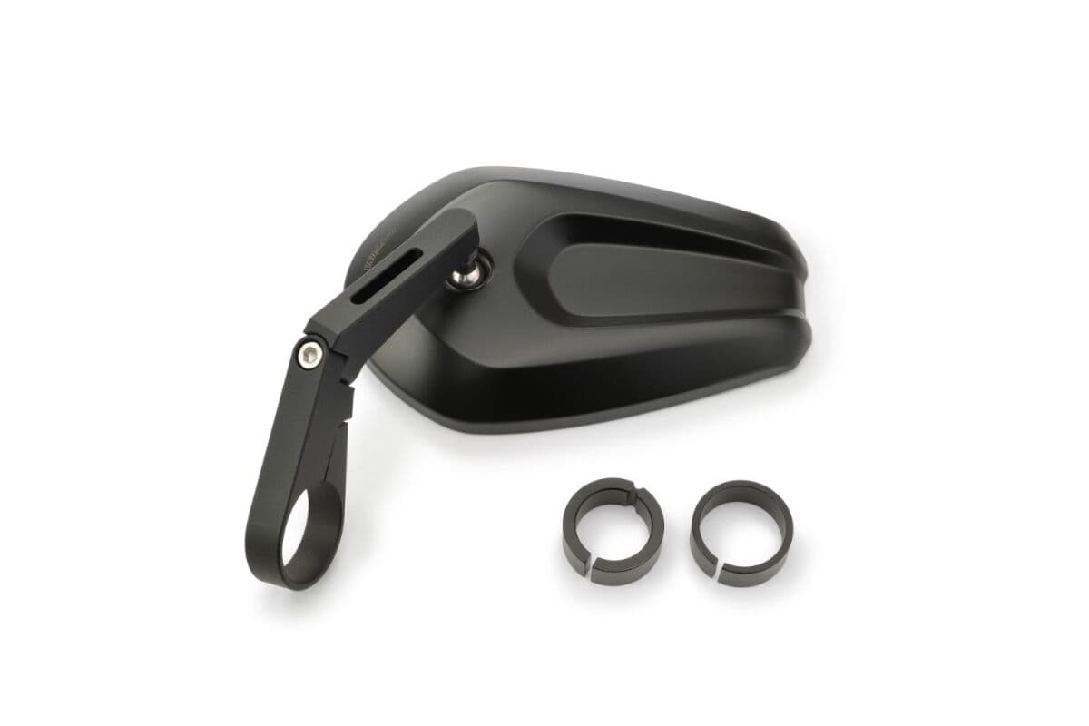 Bar End D-Mirror 13" Aluminium ABS Cave 1 (Short)