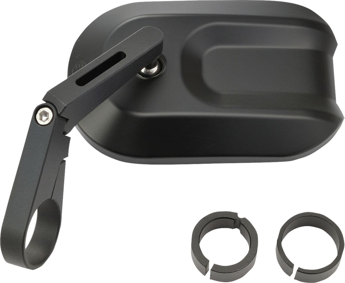 Bar End D-Mirror 14" Aluminium ABS Cave 1 (Short)
