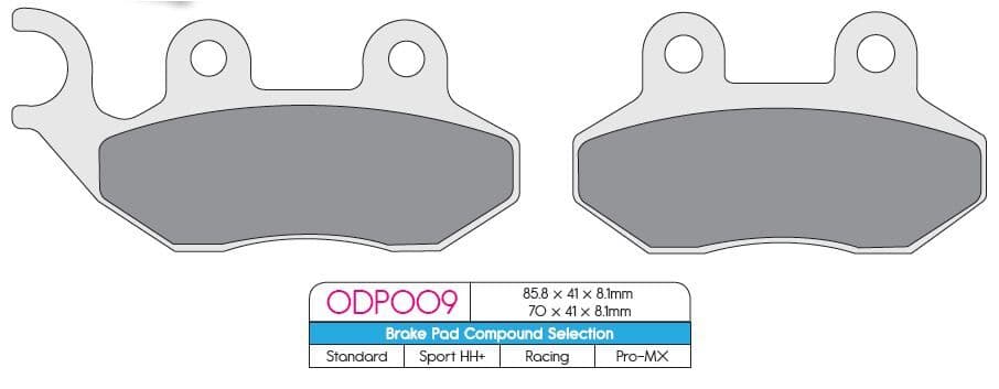 ODP Organic Brake Pads