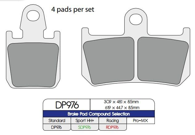 Standard Sintered Metal Brake Pads