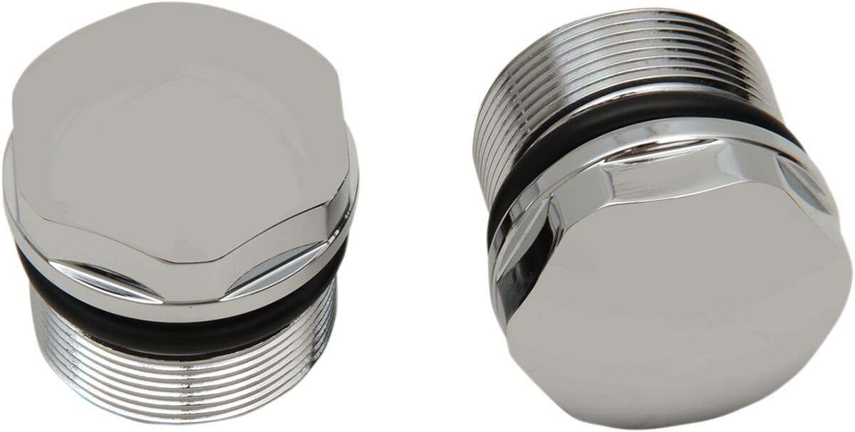 Chrome Fork Tube Plugs and Caps
