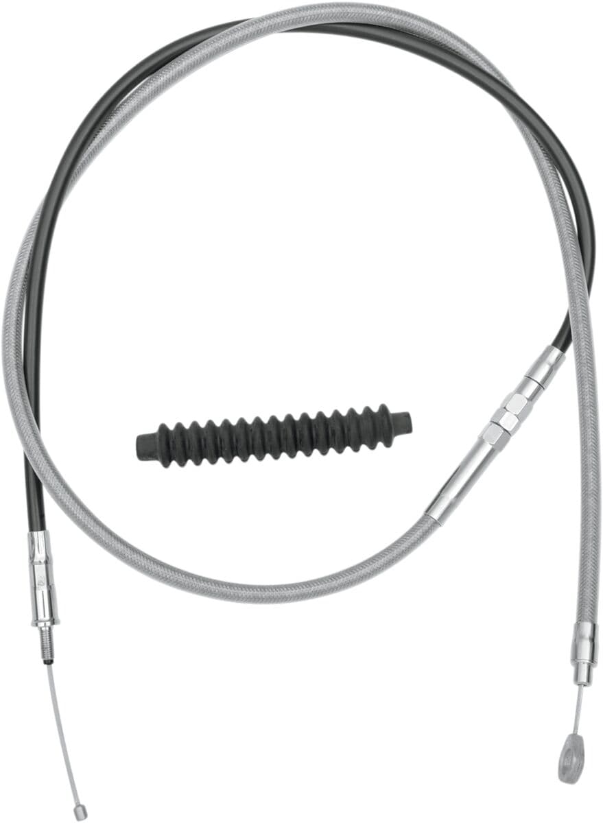 High-Efficiency Braided Stainless Steel Clutch Cable Silver